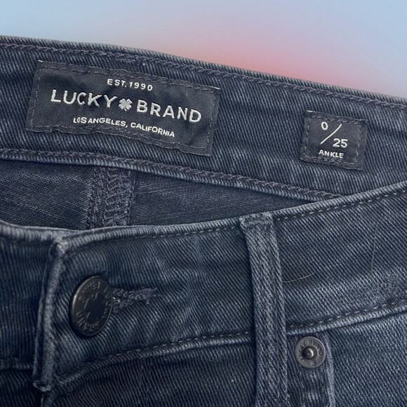 LUCKY BRAND Women’s 0 Black Ankle Jeans - Picture 4 of 5